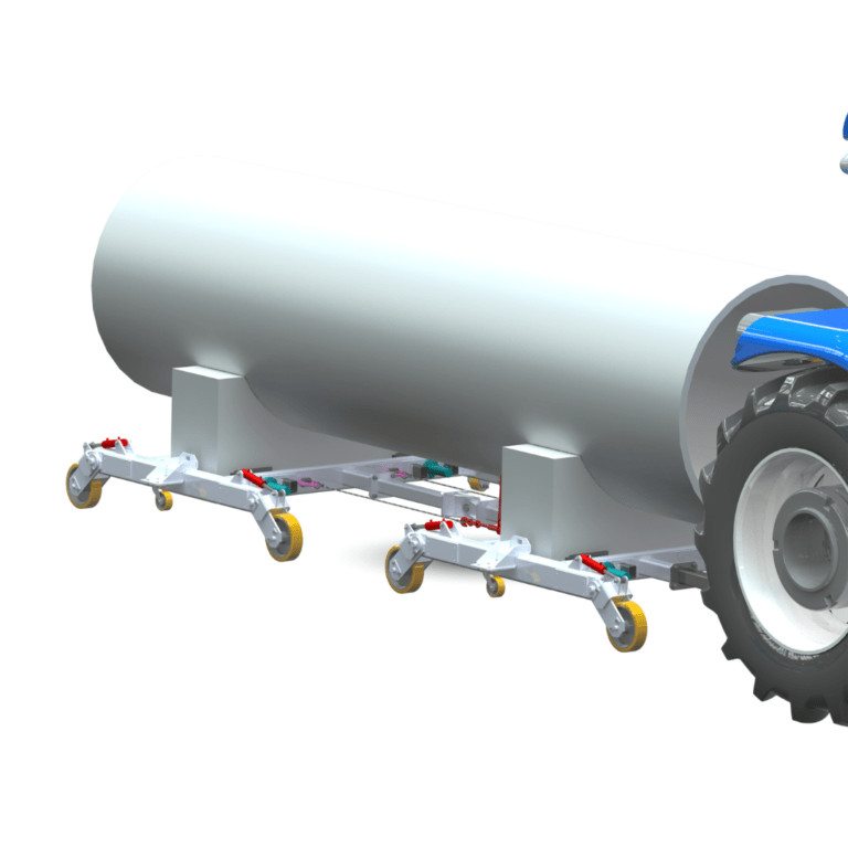 Diseño de carro auxiliar para transporte de tuberías de gran tamaño